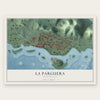 La Parguera, Puerto Rico map print, the full design