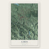 Lares, Puerto Rico map print, the full design