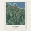 Luquillo, Puerto Rico map print, the full design