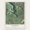 Magueyes, Puerto Rico map print, the full design