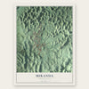 Miranda, Puerto Rico map print, the full design