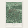 Moca, Puerto Rico map print, the full design