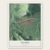 Palmer, Puerto Rico map print, the full design