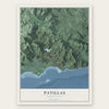 Patillas, Puerto Rico map print, the full design