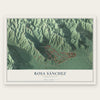 Rosa Sánchez, Puerto Rico map print, the full design