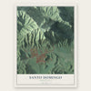 Santo Domingo, Puerto Rico map print, the full design