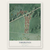 Tiburones, Puerto Rico map print, the full design