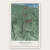 Vega Alta, Puerto Rico map print, the full design