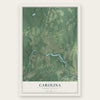 Carolina, Rhode Island map print, the full design
