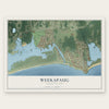 Weekapaug, Rhode Island map print, the full design