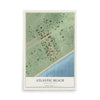 Map of Atlantic Beach, South Carolina, 12 x 18 inch unframed archival matte print