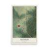 Map of Blenheim, South Carolina, 12 x 18 inch unframed archival matte print
