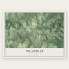 Dacusville, South Carolina map print, the full design