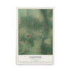 Map of Eastover, South Carolina, 12 x 18 inch unframed archival matte print