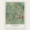 Fairforest, South Carolina map print, the full design