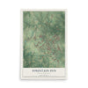 Map of Fountain Inn, South Carolina, 12 x 18 inch unframed archival matte print