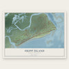 Fripp Island, South Carolina map print, the full design