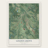 Golden Grove, South Carolina map print, the full design