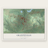 Graniteville, South Carolina map print, the full design