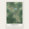 Homewood, South Carolina map print, the full design