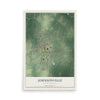 Map of Johnsonville, South Carolina, 12 x 18 inch unframed archival matte print