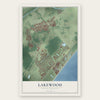 Lakewood, Horry County, South Carolina map print, the full design