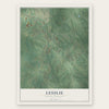 Lesslie, South Carolina map print, the full design