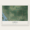 Lobeco, South Carolina map print, the full design