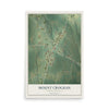 Map of Mount Croghan, South Carolina, 12 x 18 inch unframed archival matte print