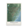Map of Murrells Inlet, South Carolina, 12 x 18 inch unframed archival matte print
