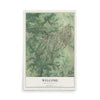 Map of Welcome, South Carolina, 12 x 18 inch unframed archival matte print