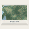 Russellville, South Carolina map print, the full design