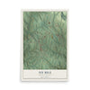 Map of Six Mile, South Carolina, 12 x 18 inch unframed archival matte print