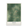Map of Smoaks, South Carolina, 12 x 18 inch unframed archival matte print