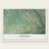 Anderson, South Dakota map print, the full design