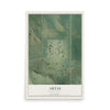 Map of Artas, South Dakota, 12 x 18 inch unframed archival matte print