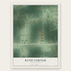 Bath Corner, South Dakota map print, the full design