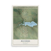 Map of Belvidere, South Dakota, 12 x 18 inch unframed archival matte print