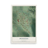 Map of Bonesteel, South Dakota, 12 x 18 inch unframed archival matte print