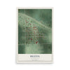 Map of Bristol, South Dakota, 12 x 18 inch unframed archival matte print