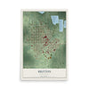 Map of Britton, South Dakota, 12 x 18 inch unframed archival matte print