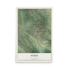 Map of Burke, South Dakota, 12 x 18 inch unframed archival matte print