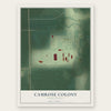 Camrose Colony, South Dakota map print, the full design