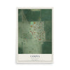 Map of Canova, South Dakota, 12 x 18 inch unframed archival matte print