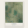 Caputa, South Dakota map print, the full design