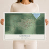 Map of Carthage, South Dakota, 12 x 18 inch unframed archival matte print