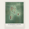 Claremont Colony, South Dakota map print, the full design