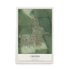 Map of Crooks, South Dakota, 12 x 18 inch unframed archival matte print