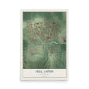 Map of Dell Rapids, South Dakota, 12 x 18 inch unframed archival matte print