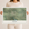 Map of Draper, South Dakota, 12 x 18 inch unframed archival matte print